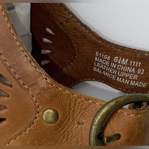 Heels indigo by Clarks leather cut out all over size 6.5 M - Picture 11 of 12